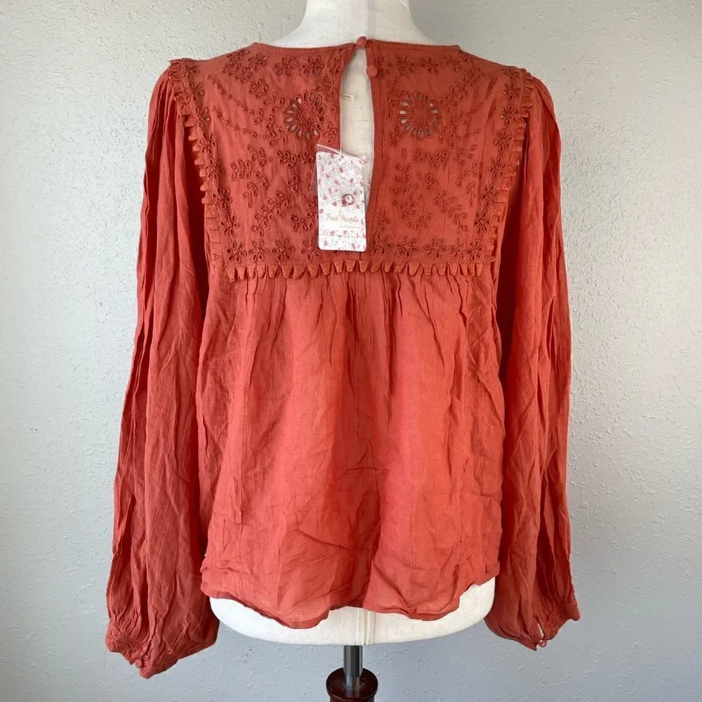 NWT Free People Rust Top Size S